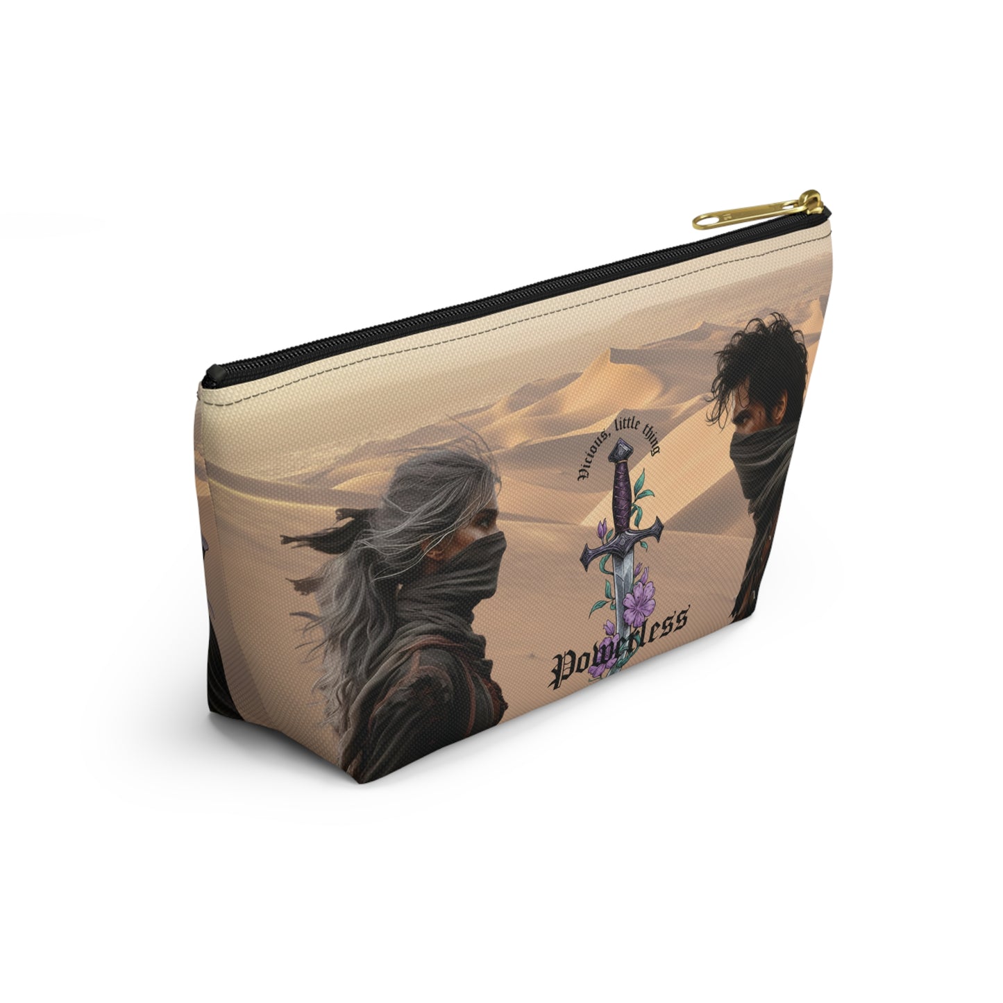 Powerless Cosmetic Bag | Vicious Little Thing Sword & Desert Warrior Design