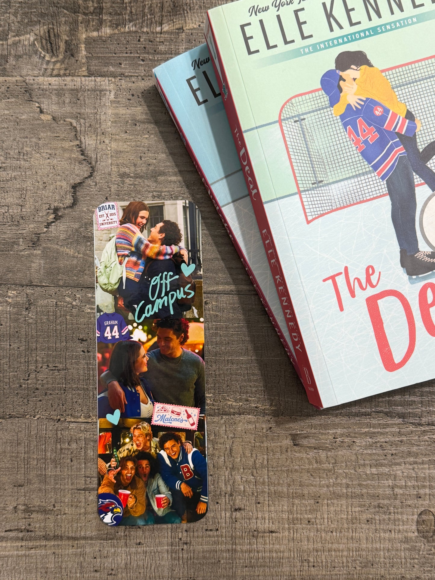 Off Campus Inspired Bookmark | College Sports Romance Bookmark | Hockey Romance Gift | Bookish Reader Accessory | Briar University Aesthetic