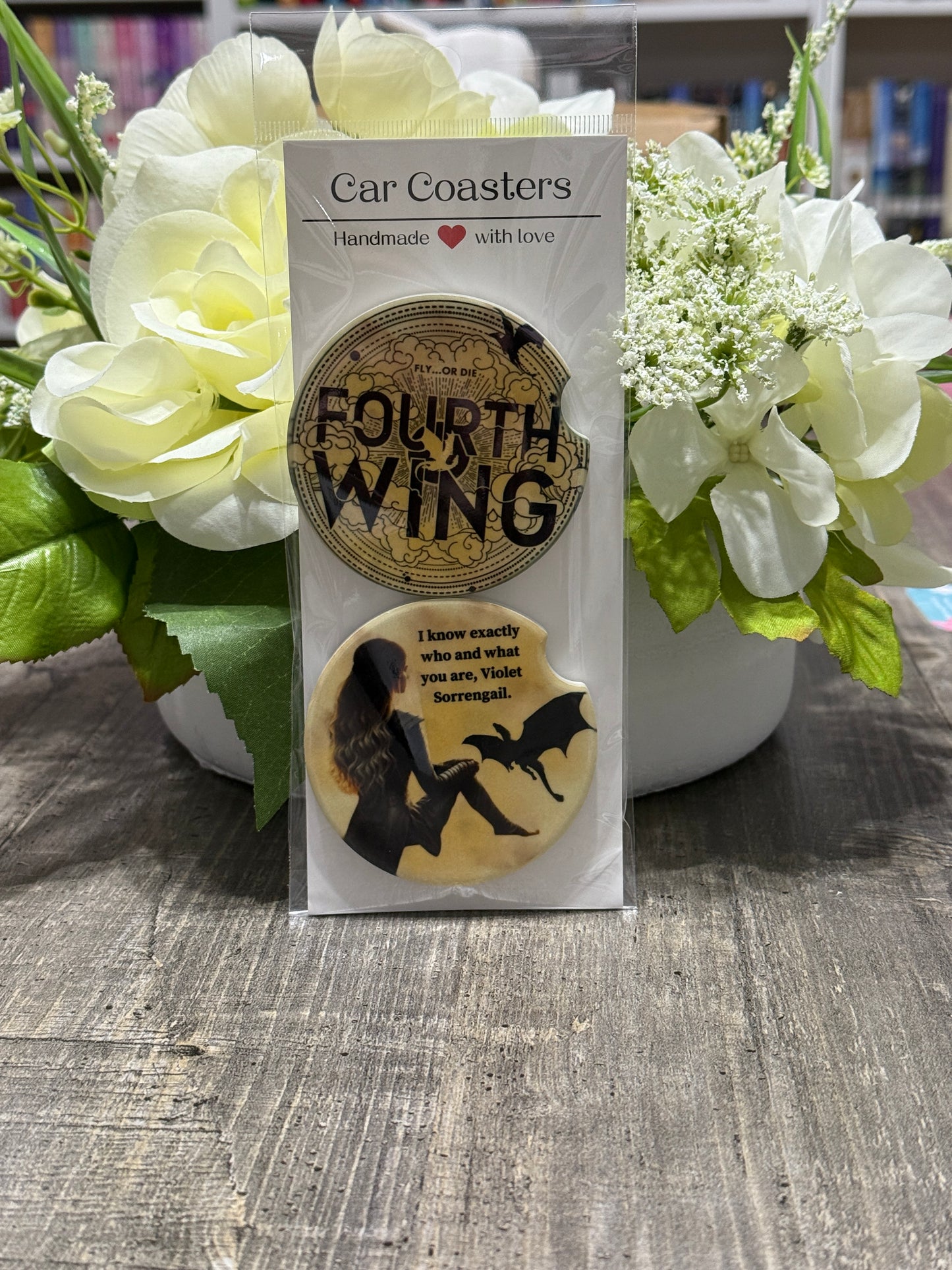 Fourth Wing Car Coasters