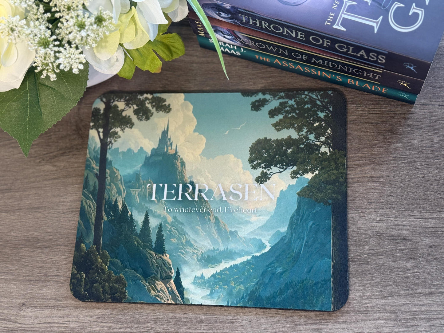 Terrasen Castle Mouse Pad | Throne of Glass Inspired Desk Accessory | Bookish Gift for Readers