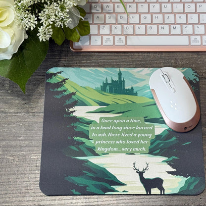 Throne of Glass Inspired Mouse Pad Set | Fantasy Desk Mats with Quotes | Sorceress, Castle & Rattle the Stars Designs