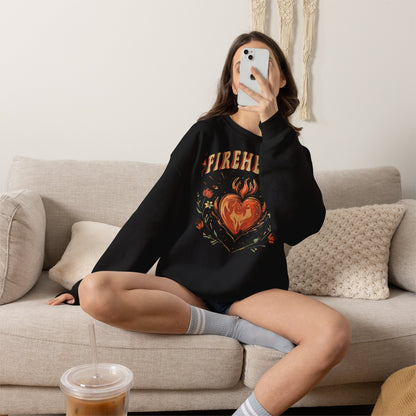 Fireheart Sweatshirt | Throne of Glass Inspired Crewneck | Fantasy Bookish Gift | Romantasy Reader Sweatshirt