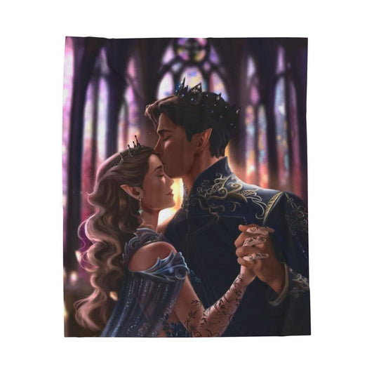 Rhysand & Feyre Starfall Dance Blanket | ACOTAR Inspired Romantic Fae Throw