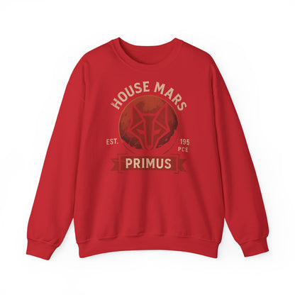 House Mars Primus Sweatshirt | Red Rising Inspired Crewneck | Howler Fan Gift | Sci-Fi Book Lover Sweatshirt | Mars Society Pullover