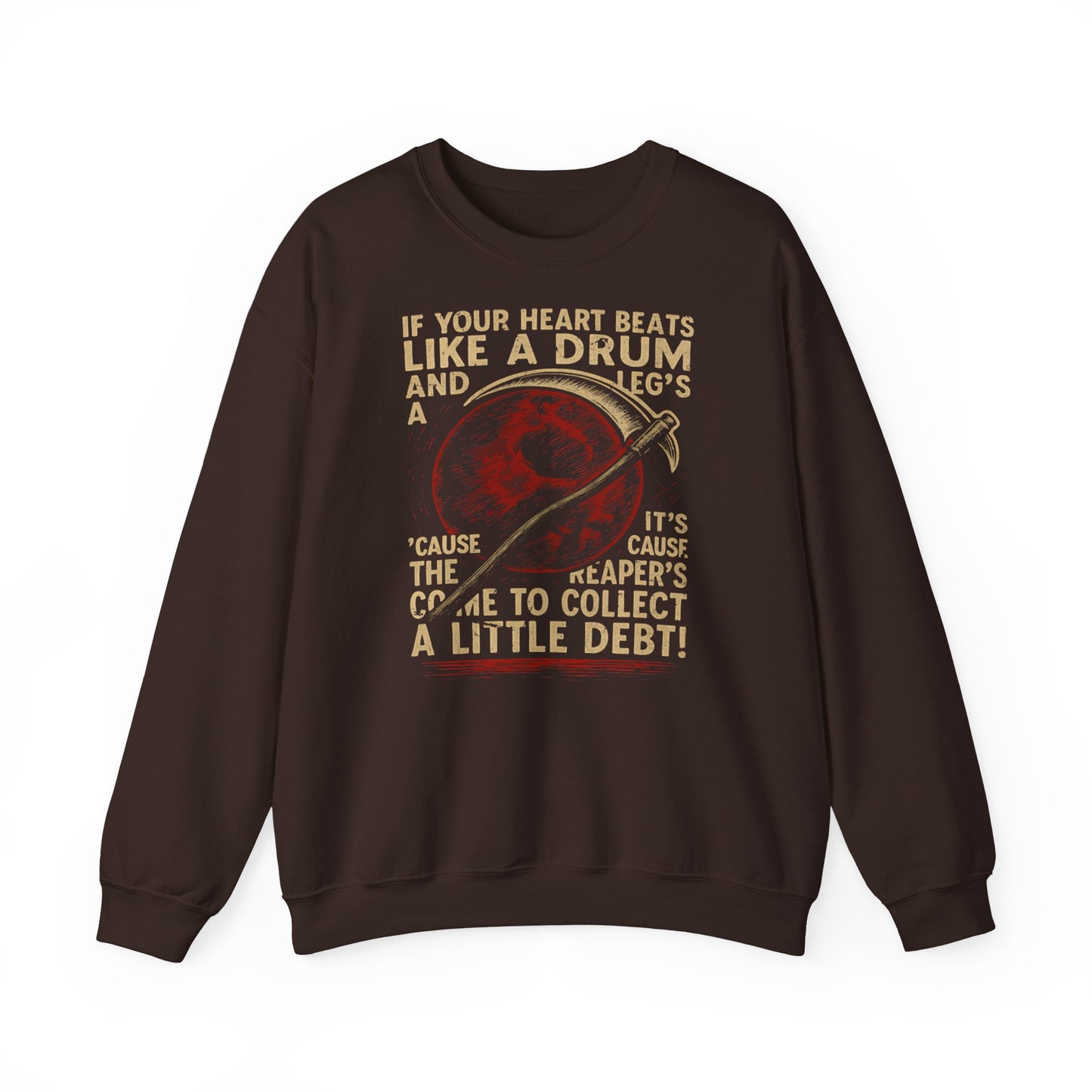 Red Rising "If Your Heart Beats Like a Drum" Sweatshirt | Reaper Quote Crewneck | Sci-Fi Fantasy Book Lover Gift | Howler Inspired Pullover