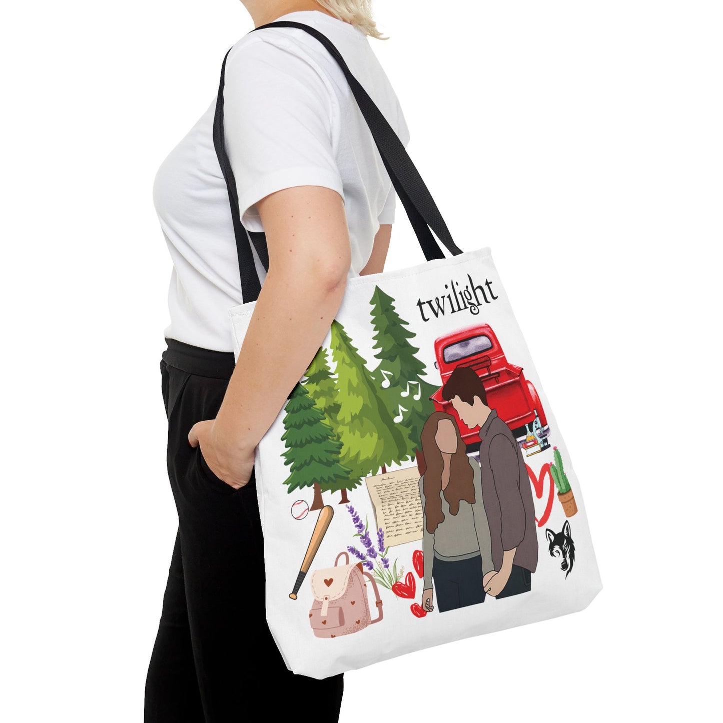 Twilight Inspired Tote Bag | Bookish Linen Bag | Forest Romance Aesthetic