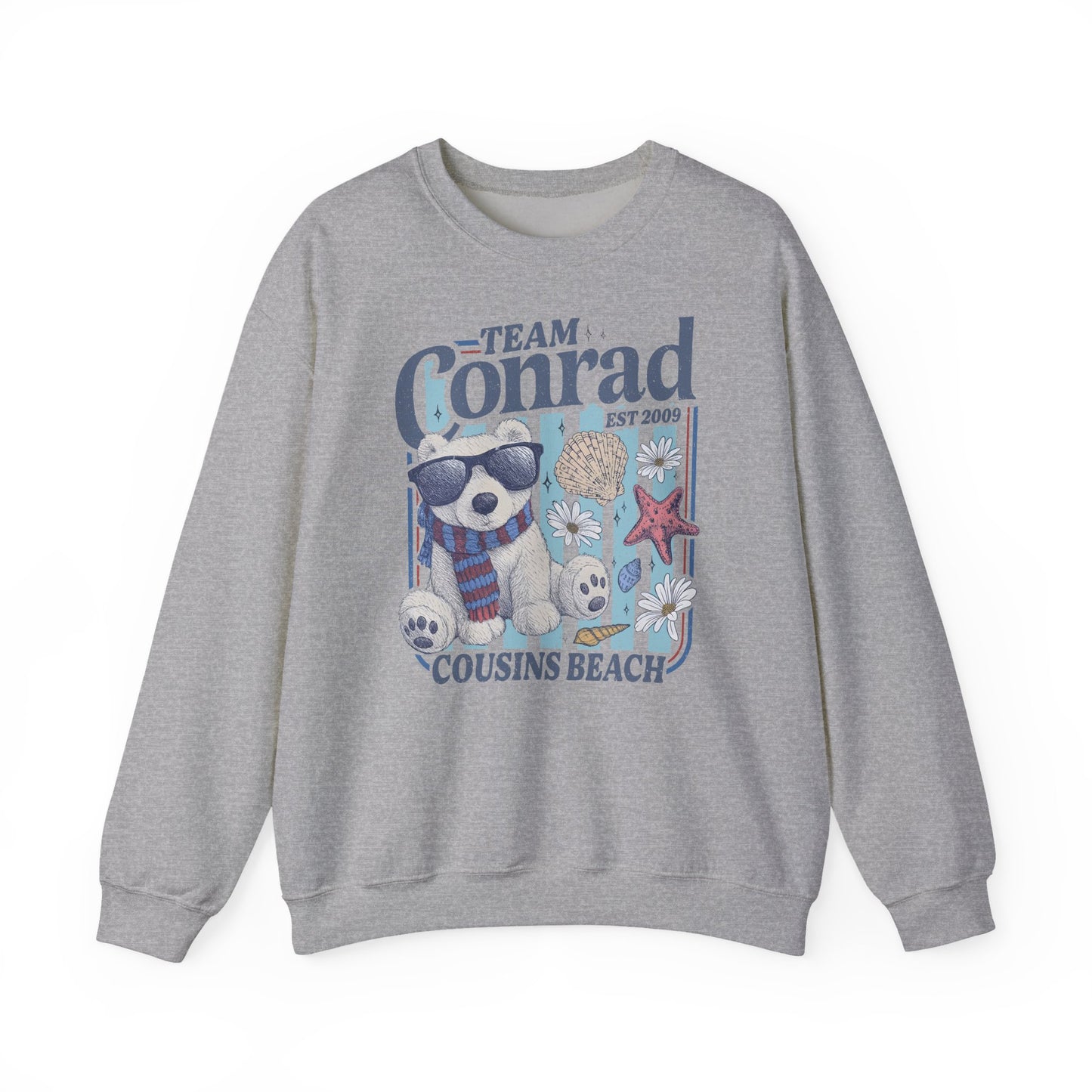 Team Conrad Sweatshirt | Cousins Beach Retro Sweatshirt | Summer I Turned Pretty Inspired Crewneck | Beach Romance Bookish Gift