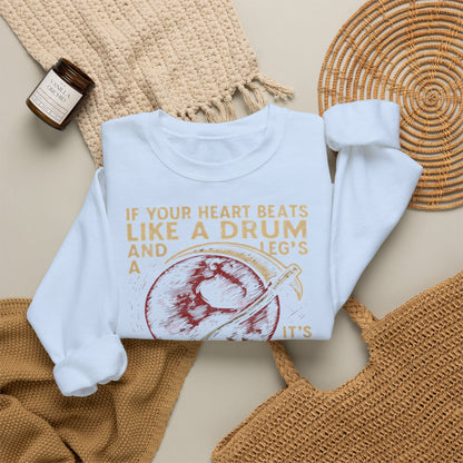 Red Rising "If Your Heart Beats Like a Drum" Sweatshirt | Reaper Quote Crewneck | Sci-Fi Fantasy Book Lover Gift | Howler Inspired Pullover