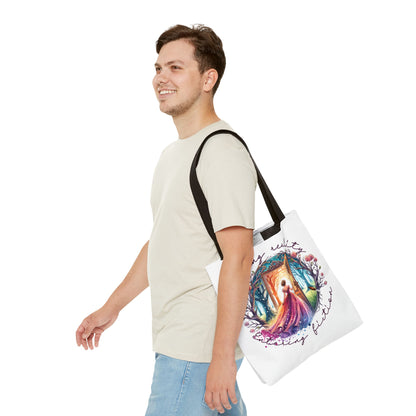 Leaving Reality Entering Fiction Fantasy Book Tote Bag