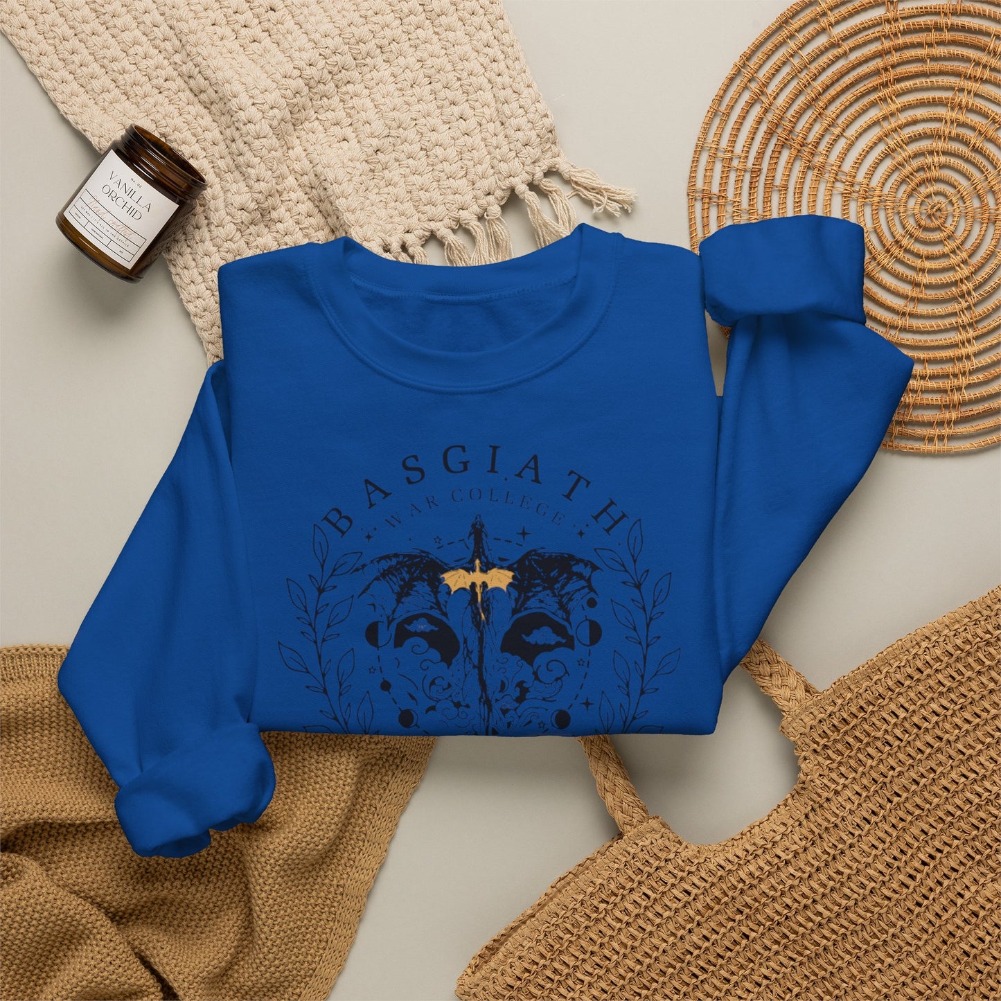 Basgiath War College Sweatshirt | Fourth Wing Inspired Crewneck | Dragon Rider Fantasy Sweatshirt | Romantasy Book Lover Gift | Violet Sorrengail Fan