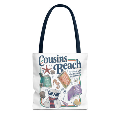 The Summer I Turned Pretty Cousins Beach Tote Bag | Junior Mint Teddy Bear | Bookish Summer Romance Tote