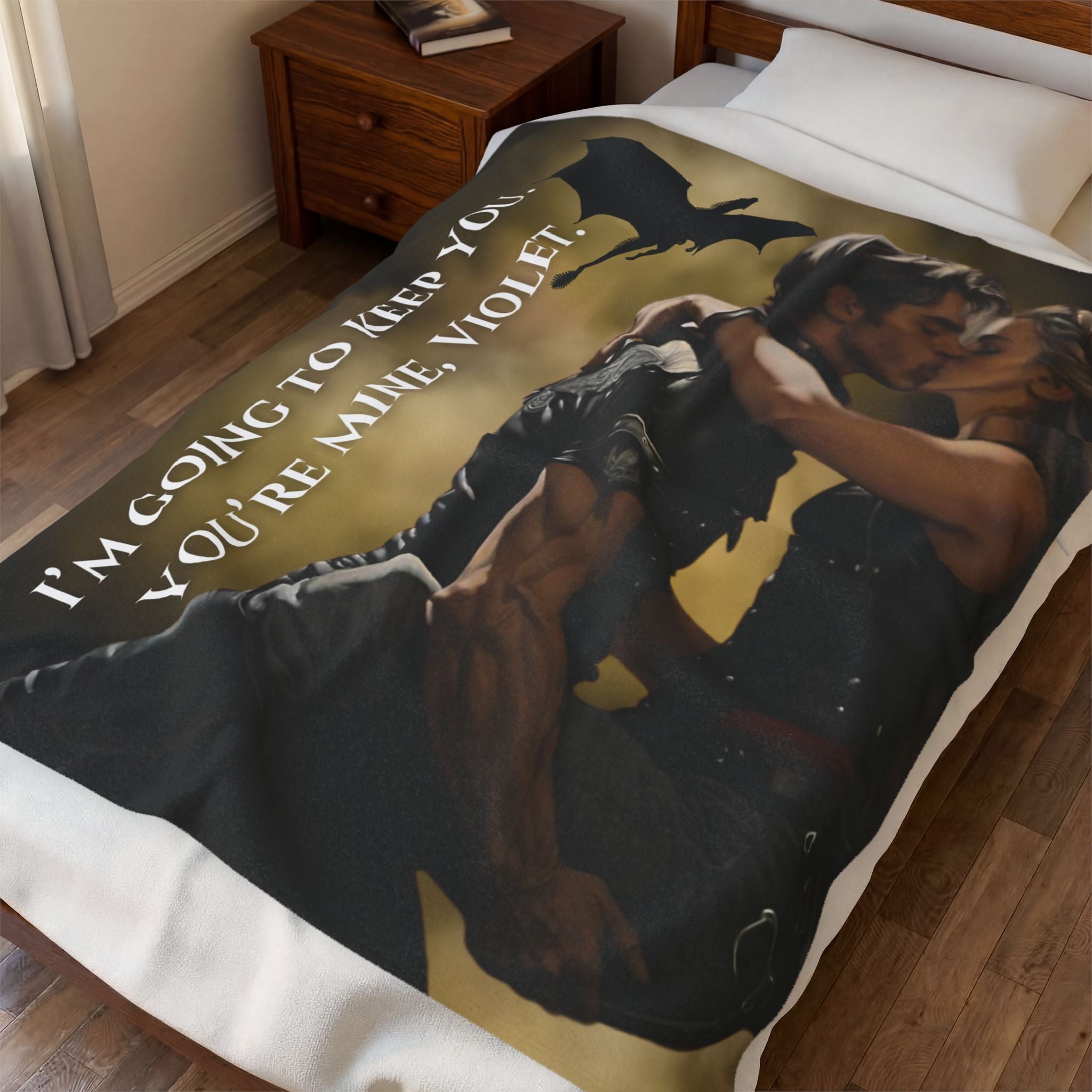 Violet & Xaden Fourth Wing Blanket | Dragon Rider Romance Bookish Throw