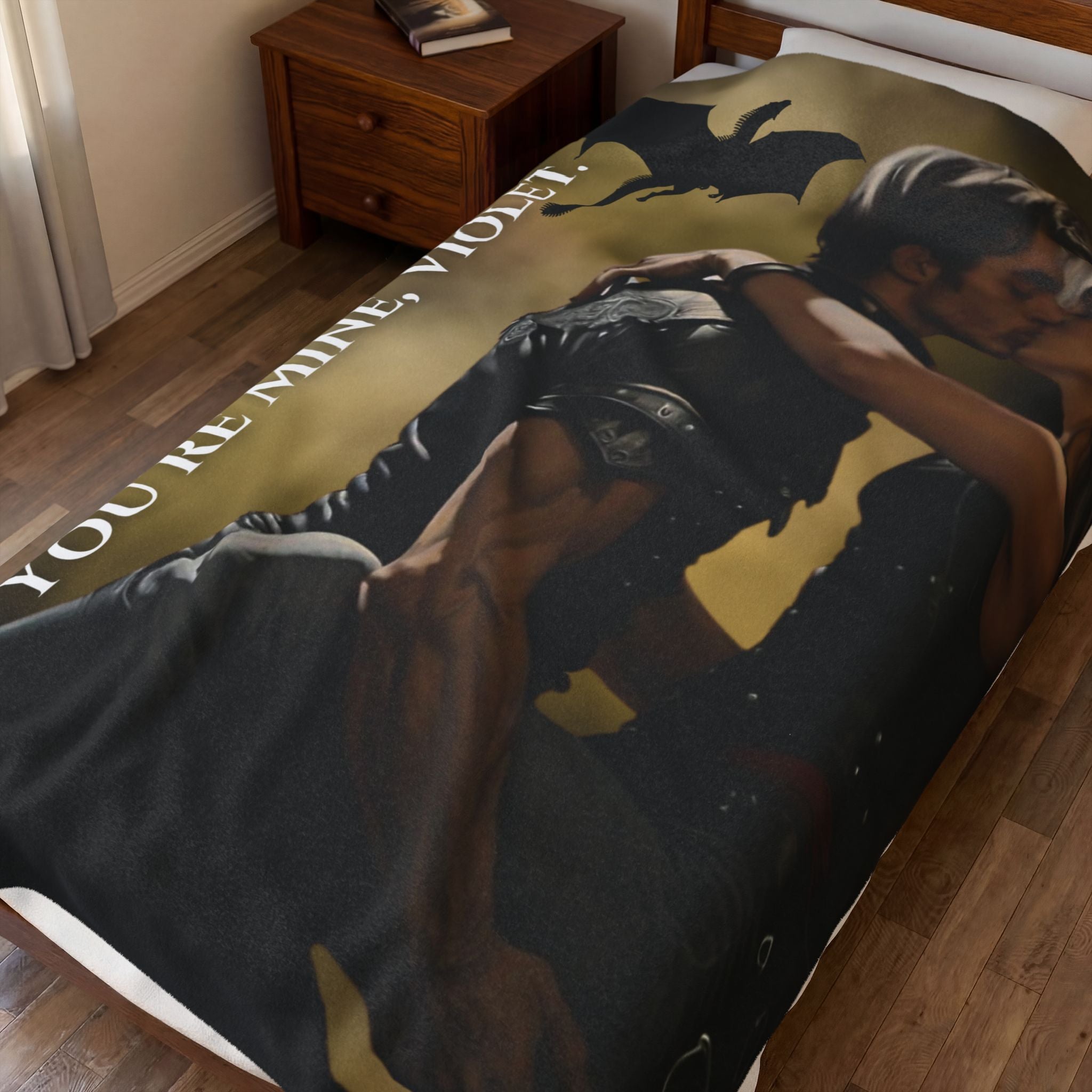 Violet & Xaden Fourth Wing Blanket | Dragon Rider Romance Bookish Throw