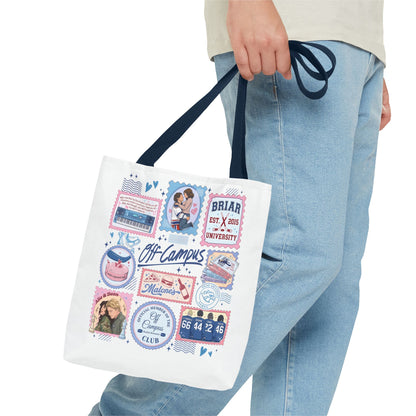 Off Campus Inspired Tote Bag | Hockey Romance Book Lover Tote | Briar U Fan Gift | College Romance Reader Bag | Bookish Market Tote
