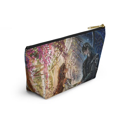 Lightlark Inspired Cosmetic Bag | Fantasy Fire and Ice Character Art | Bookish Zipper Pouch for YA Fans