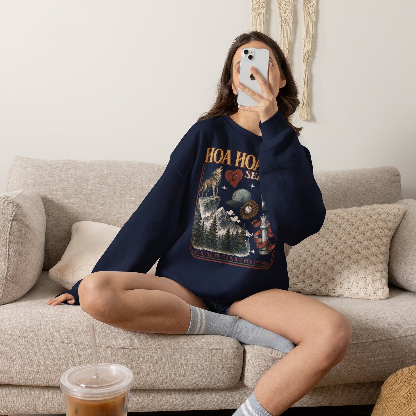 HOA HOA HOA Season Sweatshirt | Twilight Inspired Crewneck | Team Edward Inspired Book Lover Sweatshirt | Cozy Fall Reader Gift
