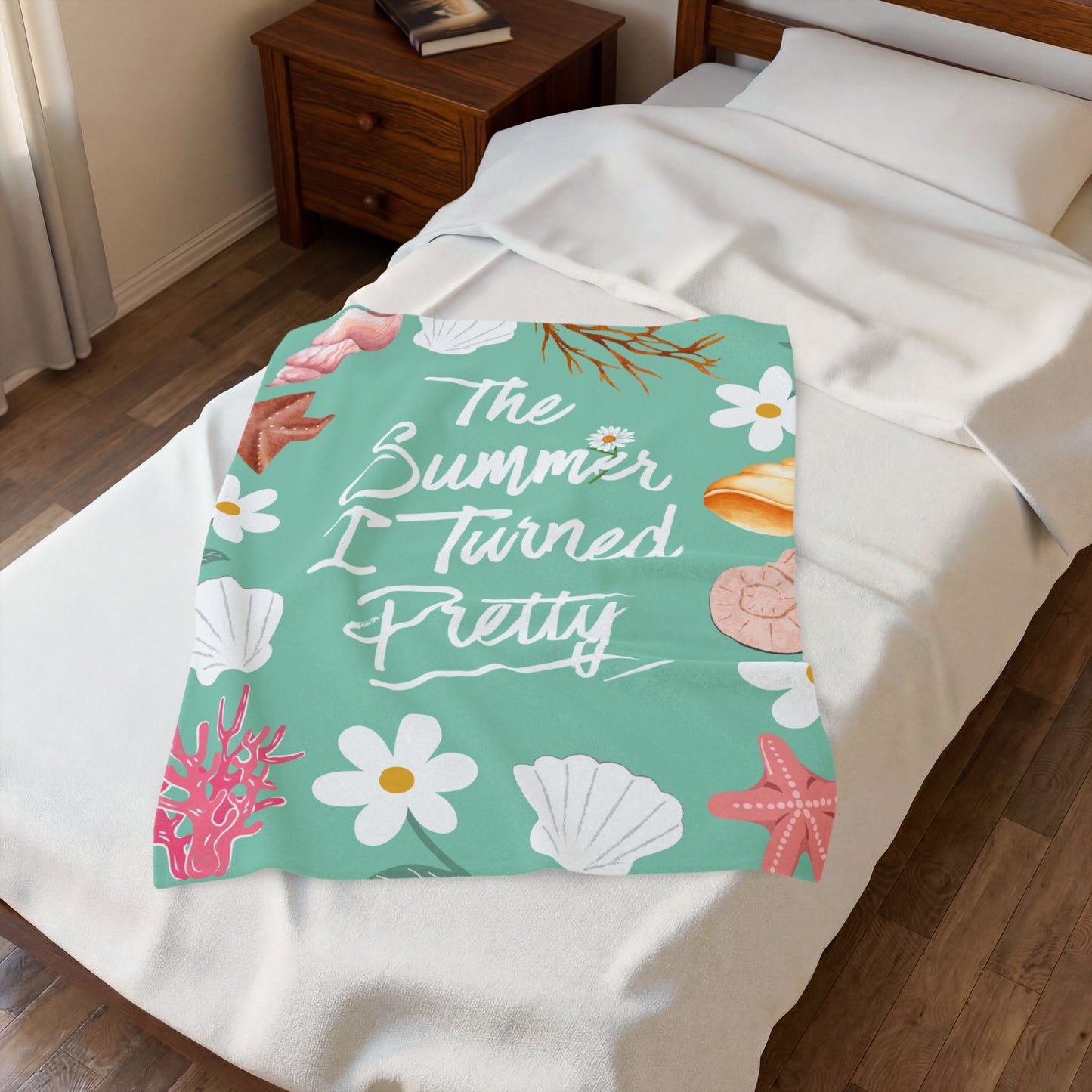 The Summer I Turned Pretty Blanket | TSITP |  Beachy Bookish Throw for Fans of Cousins Beach