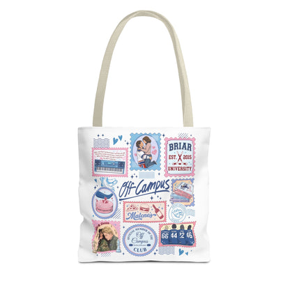 Off Campus Inspired Tote Bag | Hockey Romance Book Lover Tote | Briar U Fan Gift | College Romance Reader Bag | Bookish Market Tote