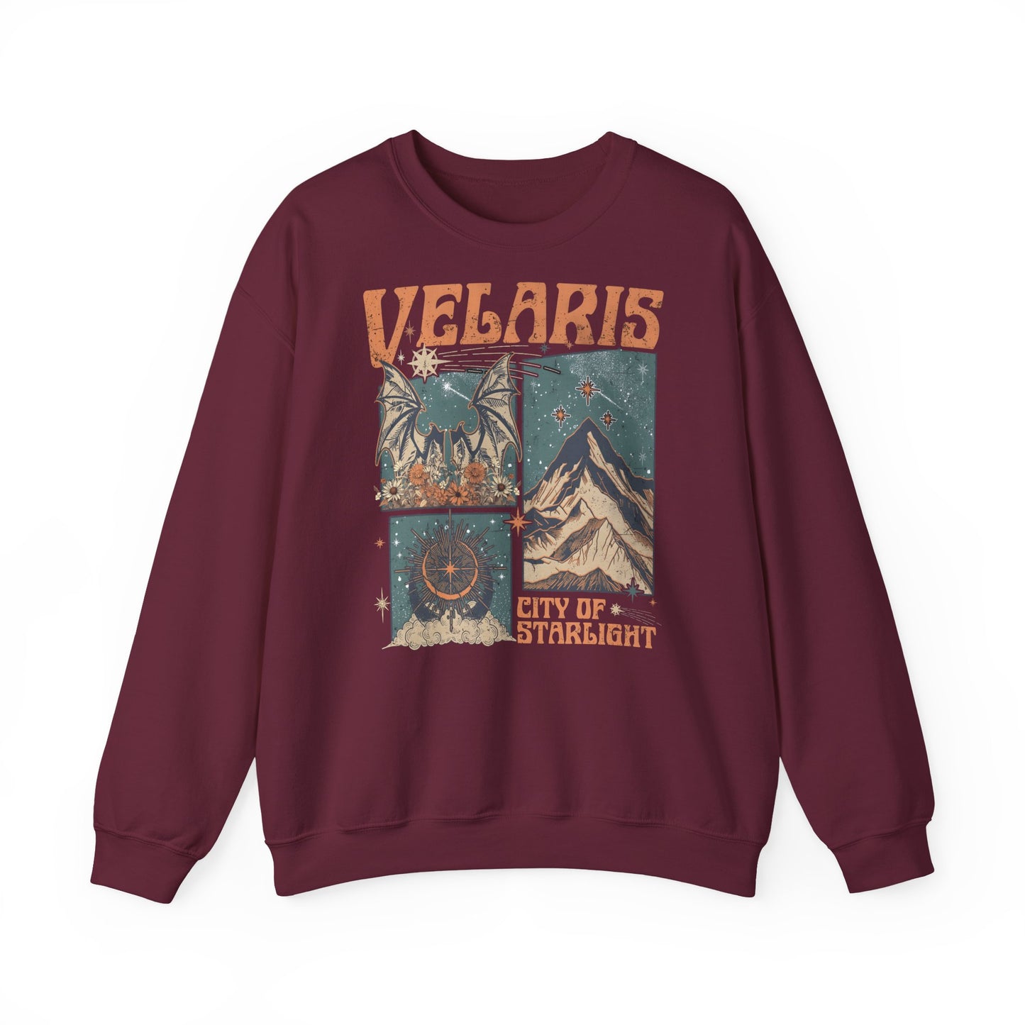 Velaris City of Starlight Sweatshirt | ACOTAR Inspired Crewneck | Night Court Bookish Sweatshirt | Fantasy Reader Gift | Sarah J. Maas Inspired