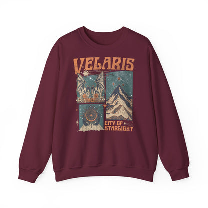 Velaris City of Starlight Sweatshirt | ACOTAR Inspired Crewneck | Night Court Bookish Sweatshirt | Fantasy Reader Gift | Sarah J. Maas Inspired