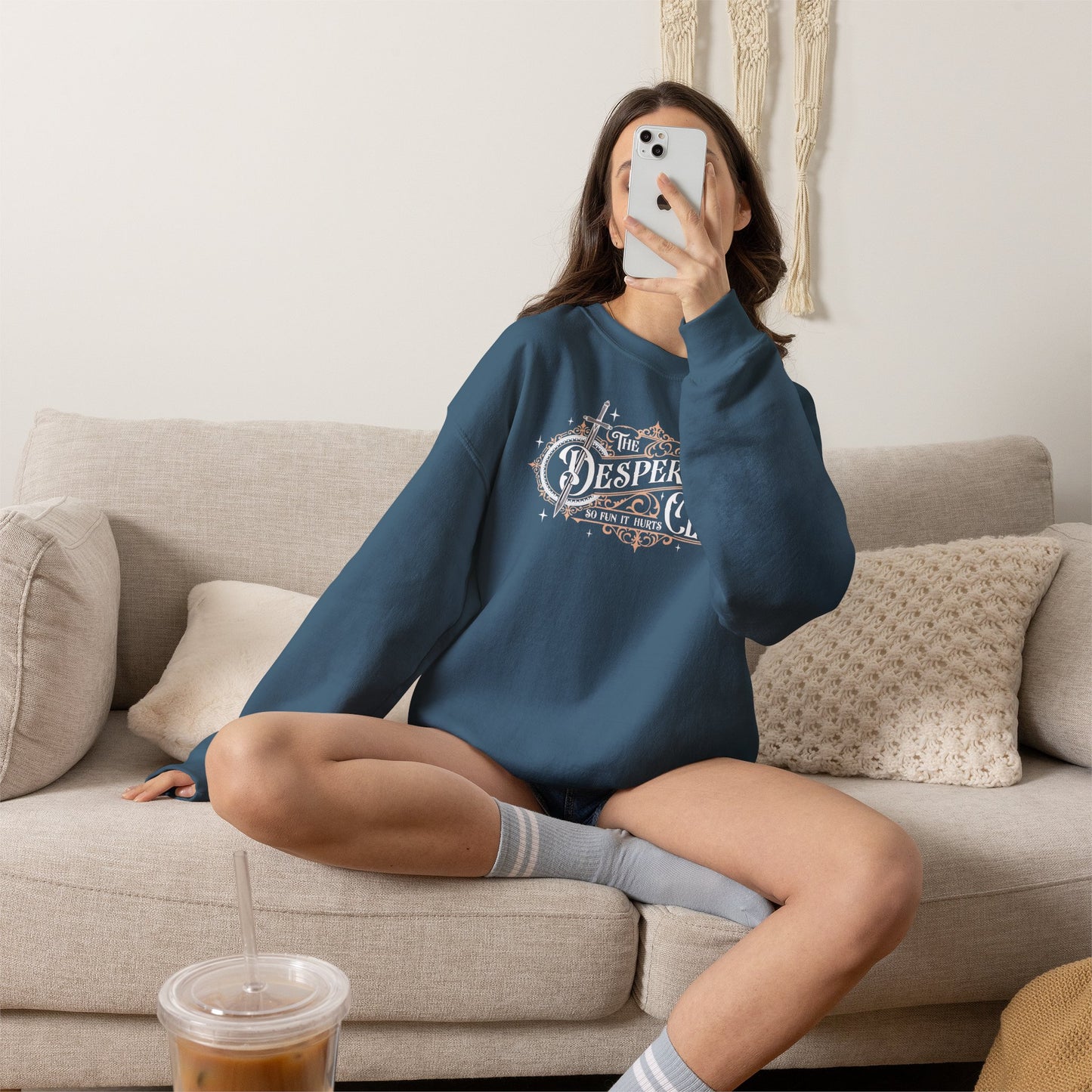 Desperado Club Sweatshirt | Dungeon Crawler Carl Inspired Crewneck | Bookish Fantasy Gamer Gift | Princess Donut Fan Sweatshirt