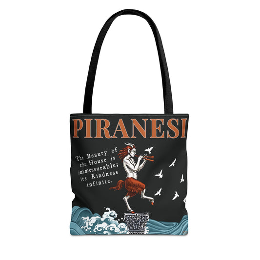 Piranesi Tote Bag | Surreal Fantasy Book Bag with Satyr & Quote Design