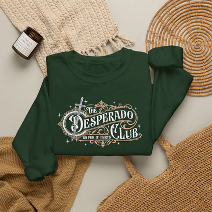 Desperado Club Sweatshirt | Dungeon Crawler Carl Inspired Crewneck | Bookish Fantasy Gamer Gift | Princess Donut Fan Sweatshirt