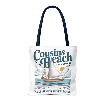 Summer I Turned Pretty | Cousins Beach Tote Bag | Team Conrad | Always Have Summer Sailboat Design