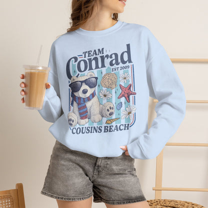 Team Conrad Sweatshirt | Cousins Beach Retro Sweatshirt | Summer I Turned Pretty Inspired Crewneck | Beach Romance Bookish Gift