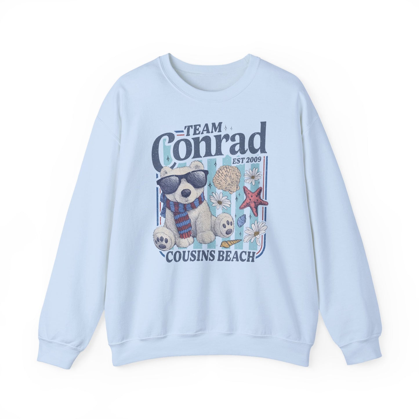 Team Conrad Sweatshirt | Cousins Beach Retro Sweatshirt | Summer I Turned Pretty Inspired Crewneck | Beach Romance Bookish Gift