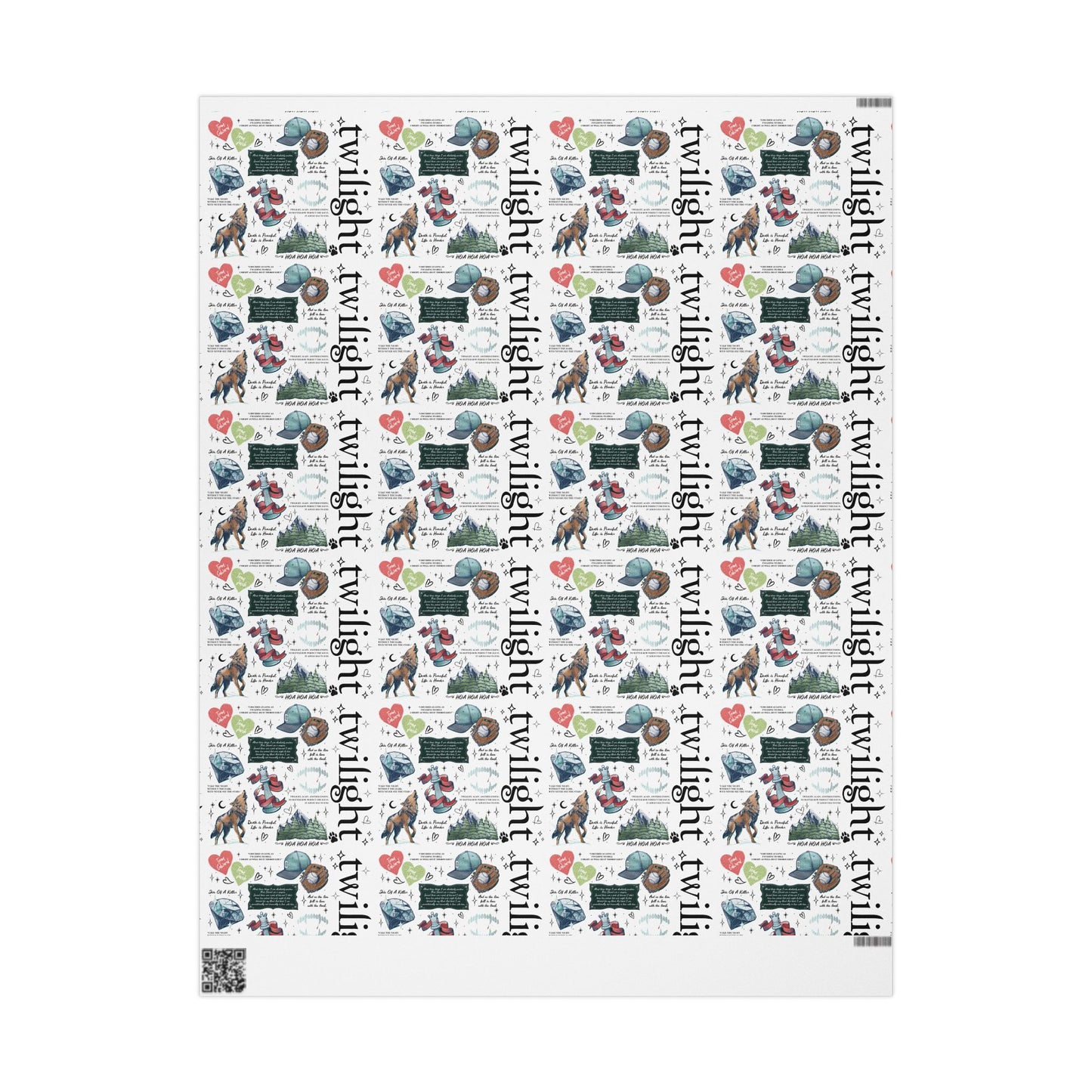 Twilight-Themed Wrapping Paper - Eco-Friendly Gift Wrap, Holiday Packaging, Art Print Gift Wrap, Birthday Wrap, Cute Gift Supplies