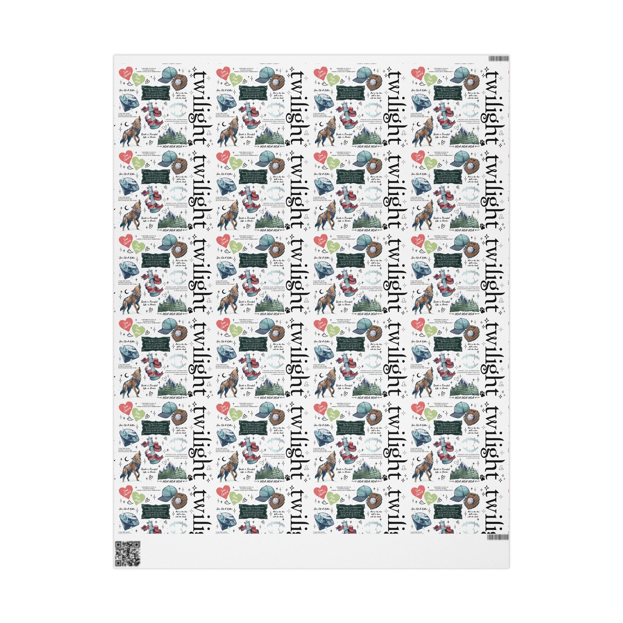 Twilight-Themed Wrapping Paper - Eco-Friendly Gift Wrap, Holiday Packaging, Art Print Gift Wrap, Birthday Wrap, Cute Gift Supplies