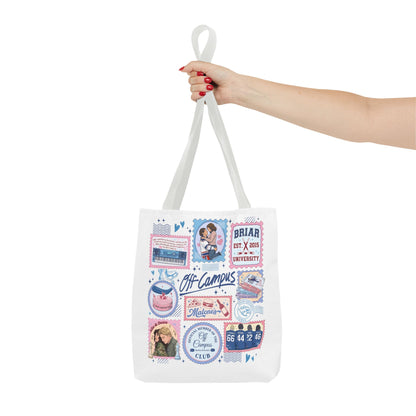 Off Campus Inspired Tote Bag | Hockey Romance Book Lover Tote | Briar U Fan Gift | College Romance Reader Bag | Bookish Market Tote