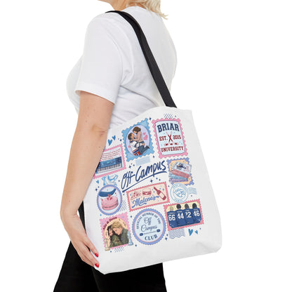 Off Campus Inspired Tote Bag | Hockey Romance Book Lover Tote | Briar U Fan Gift | College Romance Reader Bag | Bookish Market Tote