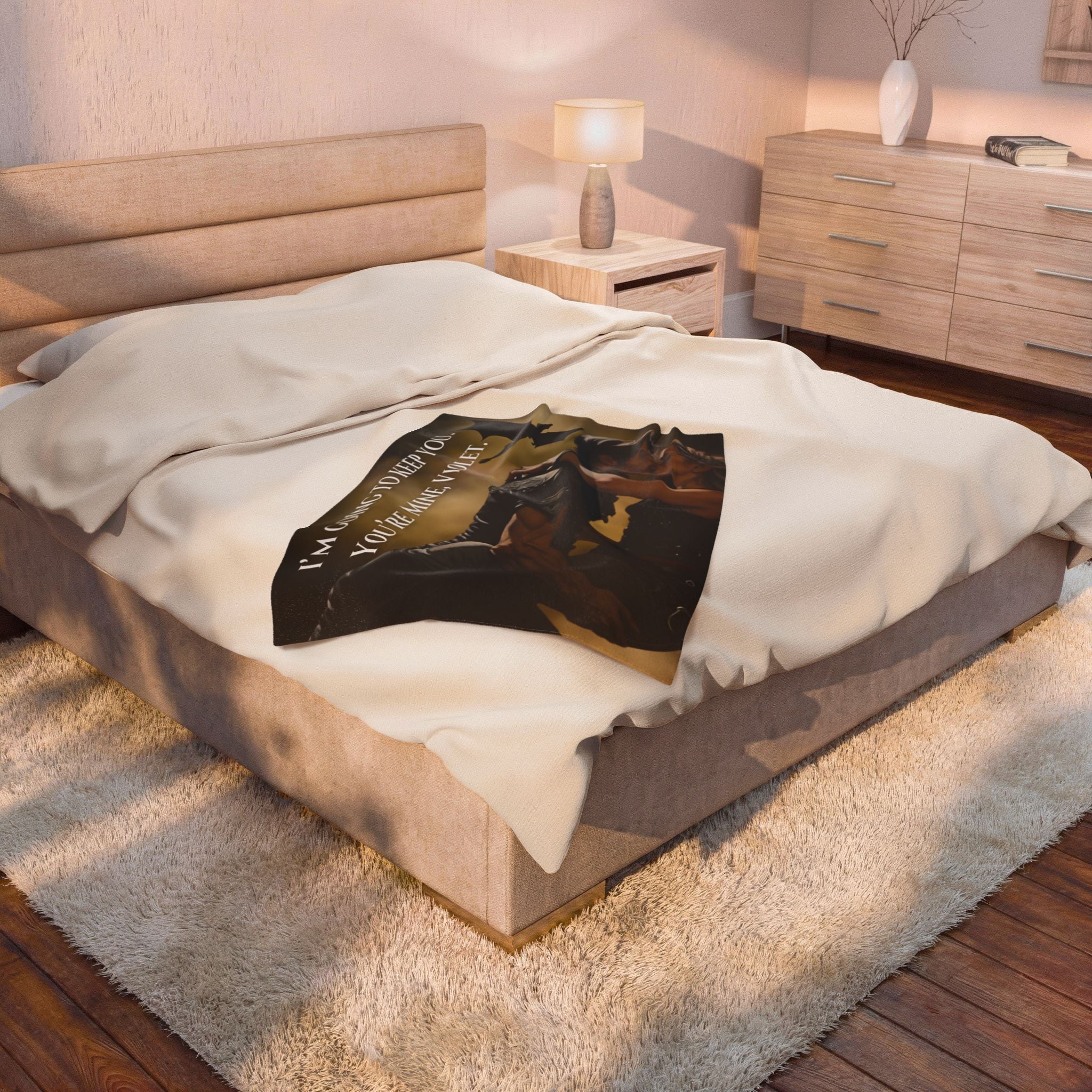 Violet & Xaden Fourth Wing Blanket | Dragon Rider Romance Bookish Throw