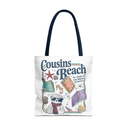 The Summer I Turned Pretty Cousins Beach Tote Bag | Junior Mint Teddy Bear | Bookish Summer Romance Tote
