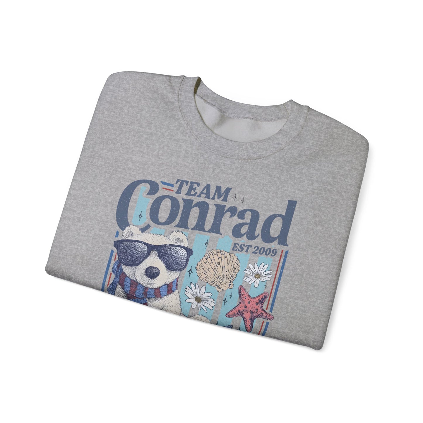 Team Conrad Sweatshirt | Cousins Beach Retro Sweatshirt | Summer I Turned Pretty Inspired Crewneck | Beach Romance Bookish Gift