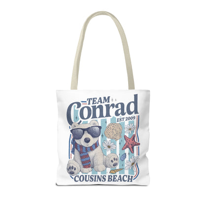 Summer I turned Pretty | Team Conrad Tote Bag | Junior Mint Bear Cousins Beach Tote | Summer Romance Book Bag