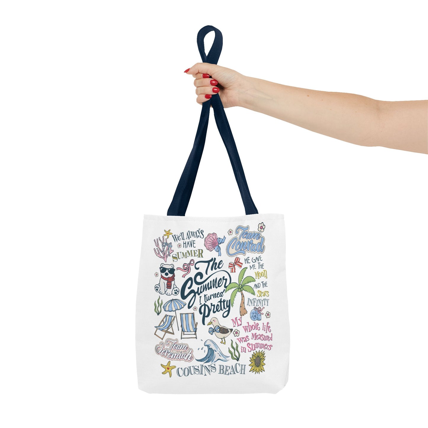 The Summer I Turned Pretty | Cousins Beach Tote Bag | Team Conrad & Jeremiah Bookish Bag