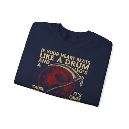 Red Rising "If Your Heart Beats Like a Drum" Sweatshirt | Reaper Quote Crewneck | Sci-Fi Fantasy Book Lover Gift | Howler Inspired Pullover