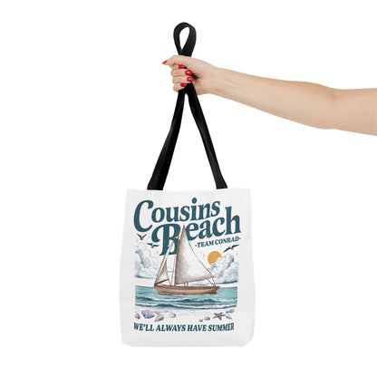 Summer I Turned Pretty | Cousins Beach Tote Bag | Team Conrad | Always Have Summer Sailboat Design
