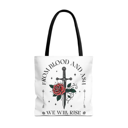 From Blood and Ash Tote Bag | We Will Rise Fantasy Bookish Bag