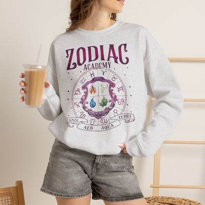 Zodiac Academy Elements Sweatshirt | Fantasy Book Lover Crewneck | Romantasy Reader Gift | Zodiac Academy Inspired Cozy Pullover | Booktok Sweatshirt