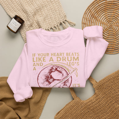 Red Rising "If Your Heart Beats Like a Drum" Sweatshirt | Reaper Quote Crewneck | Sci-Fi Fantasy Book Lover Gift | Howler Inspired Pullover