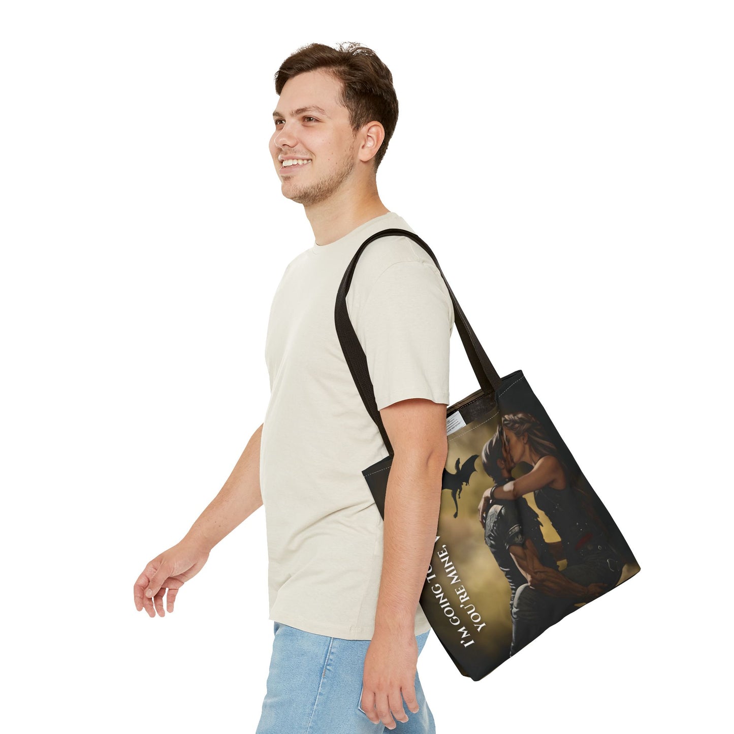 Violet & Xaden Fourth Wing Tote | Fantasy Romance Dragon Quote Bag