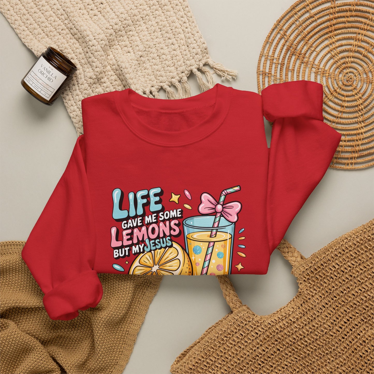 Life Gave Me Lemons But My Jesus He Be Makin' Lemonade Sweatshirt | Christian Sweatshirt | Forrest Frank Inspired Crewneck | Faith Graphic Pullover | Cute Christian Gift