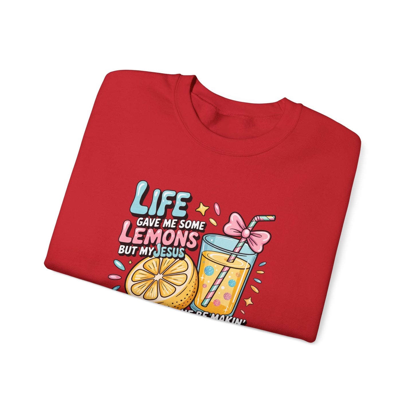 Life Gave Me Lemons But My Jesus He Be Makin' Lemonade Sweatshirt | Christian Sweatshirt | Forrest Frank Inspired Crewneck | Faith Graphic Pullover | Cute Christian Gift
