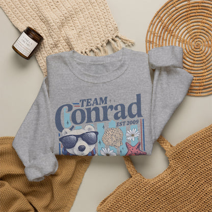 Team Conrad Sweatshirt | Cousins Beach Retro Sweatshirt | Summer I Turned Pretty Inspired Crewneck | Beach Romance Bookish Gift