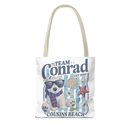 Summer I turned Pretty | Team Conrad Tote Bag | Junior Mint Bear Cousins Beach Tote | Summer Romance Book Bag