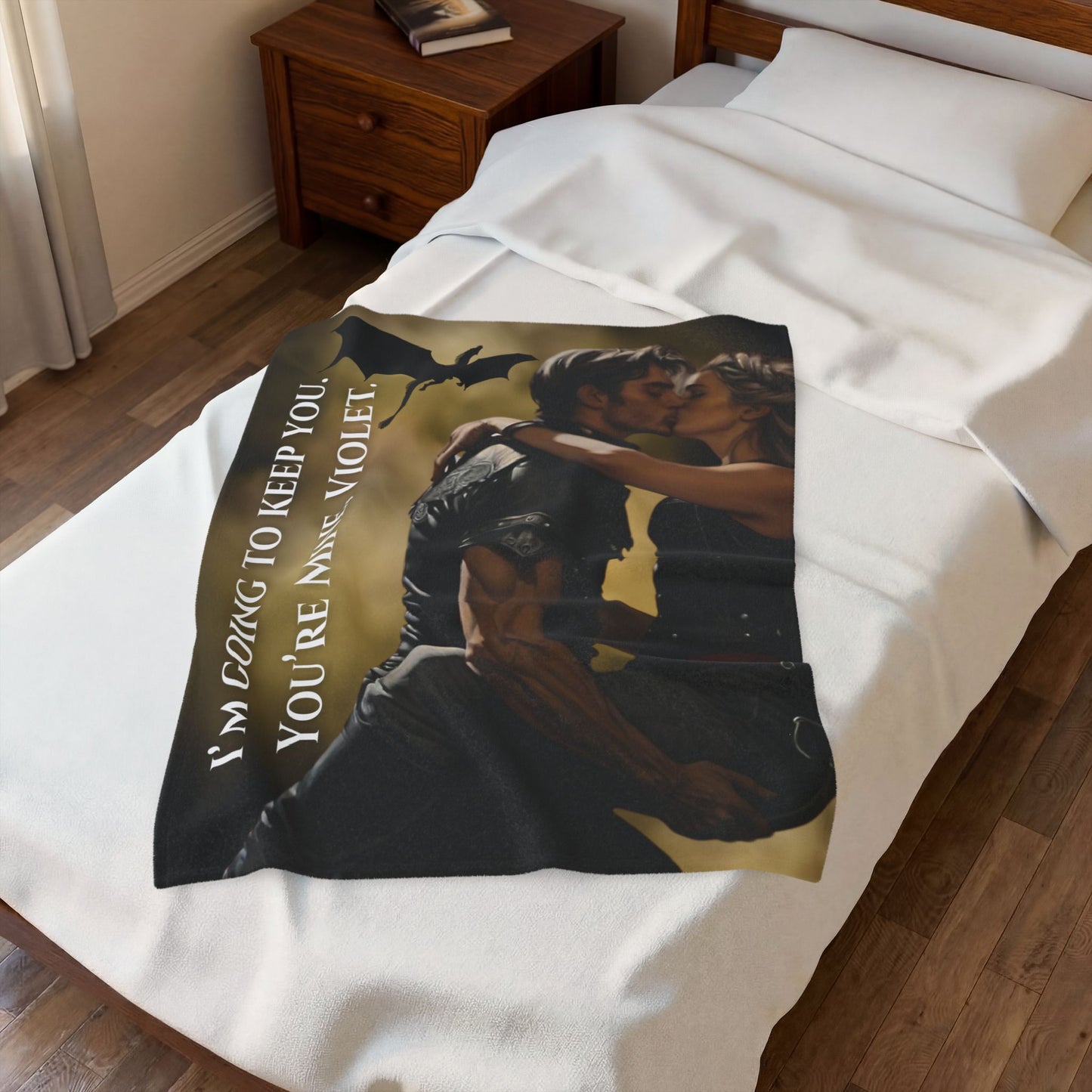 Violet & Xaden Fourth Wing Blanket | Dragon Rider Romance Bookish Throw